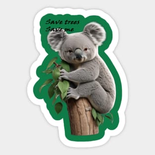 Save Koalas Sticker